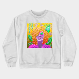 glass colorful woman Crewneck Sweatshirt